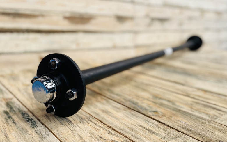 Unbraked Axle 40MM Round 1800MM