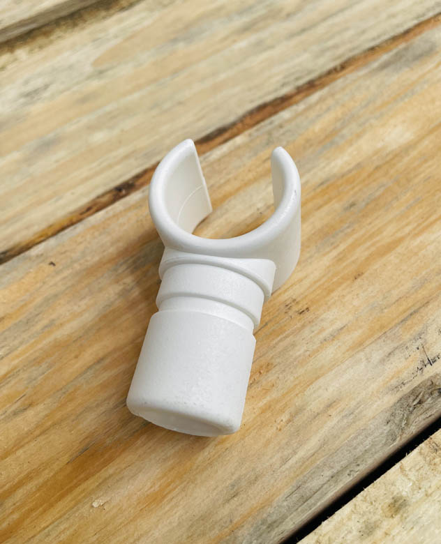 Pole Clip Tee-Clamp 25MM White